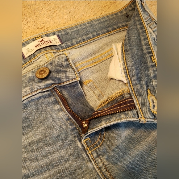 ❤️ HOLLISTER  JUNIORS DISTRESSED SKINNY JEANS 3L W 26 L 33 ❤️ - Picture 8 of 12
